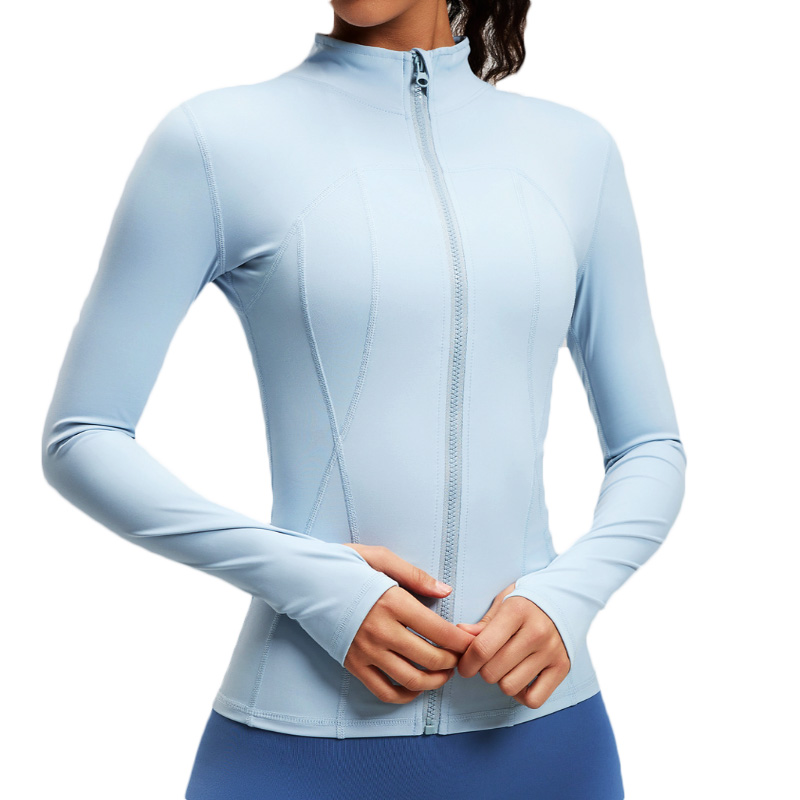 Outdoor Sport Coat - Aiithuug Sportjacken mit durchgehendem Reißverschluss, 3D-Linien-Design,