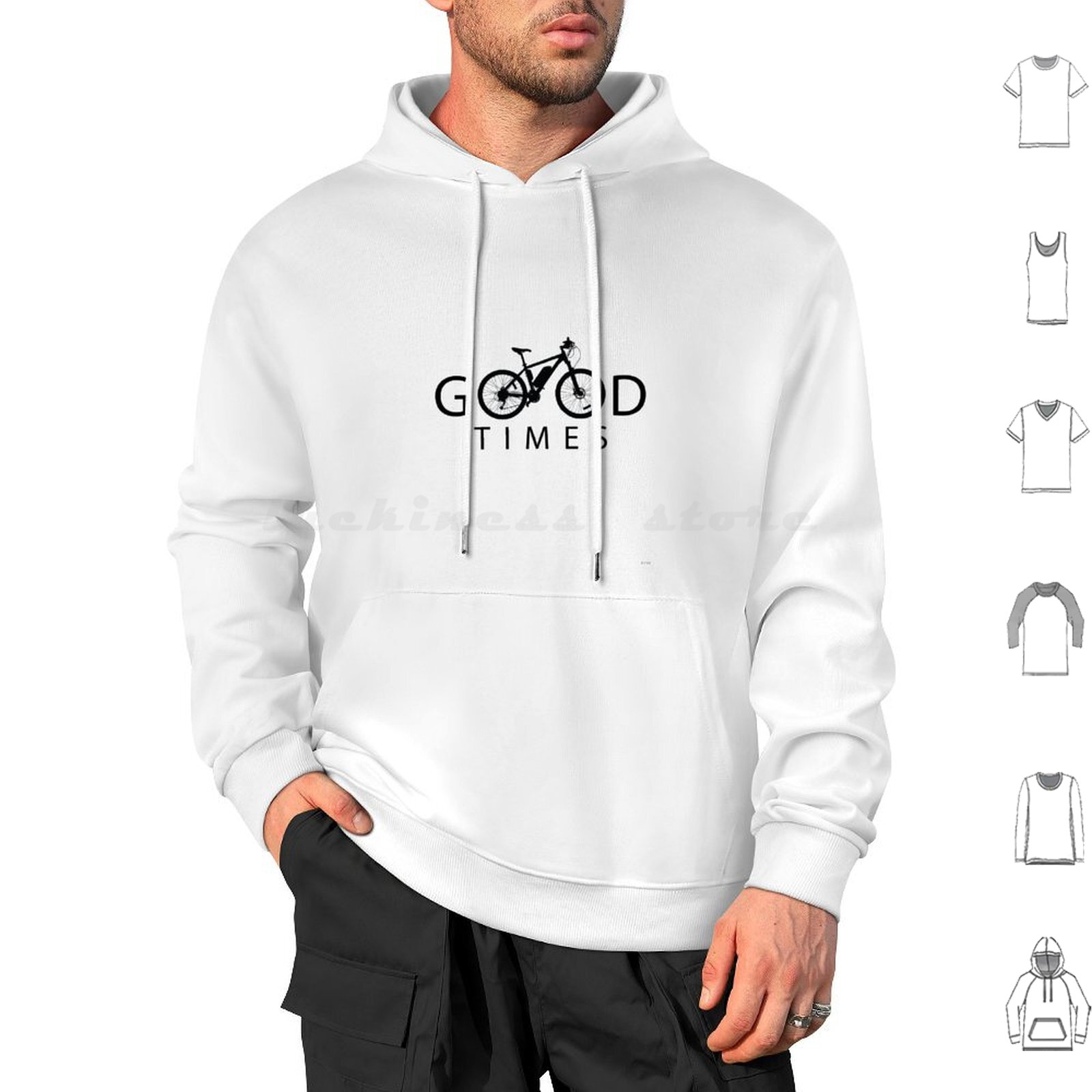 Outdoor Sport Hobbies - Good Times Radfahren Hobbys Hoodie Baumwolle