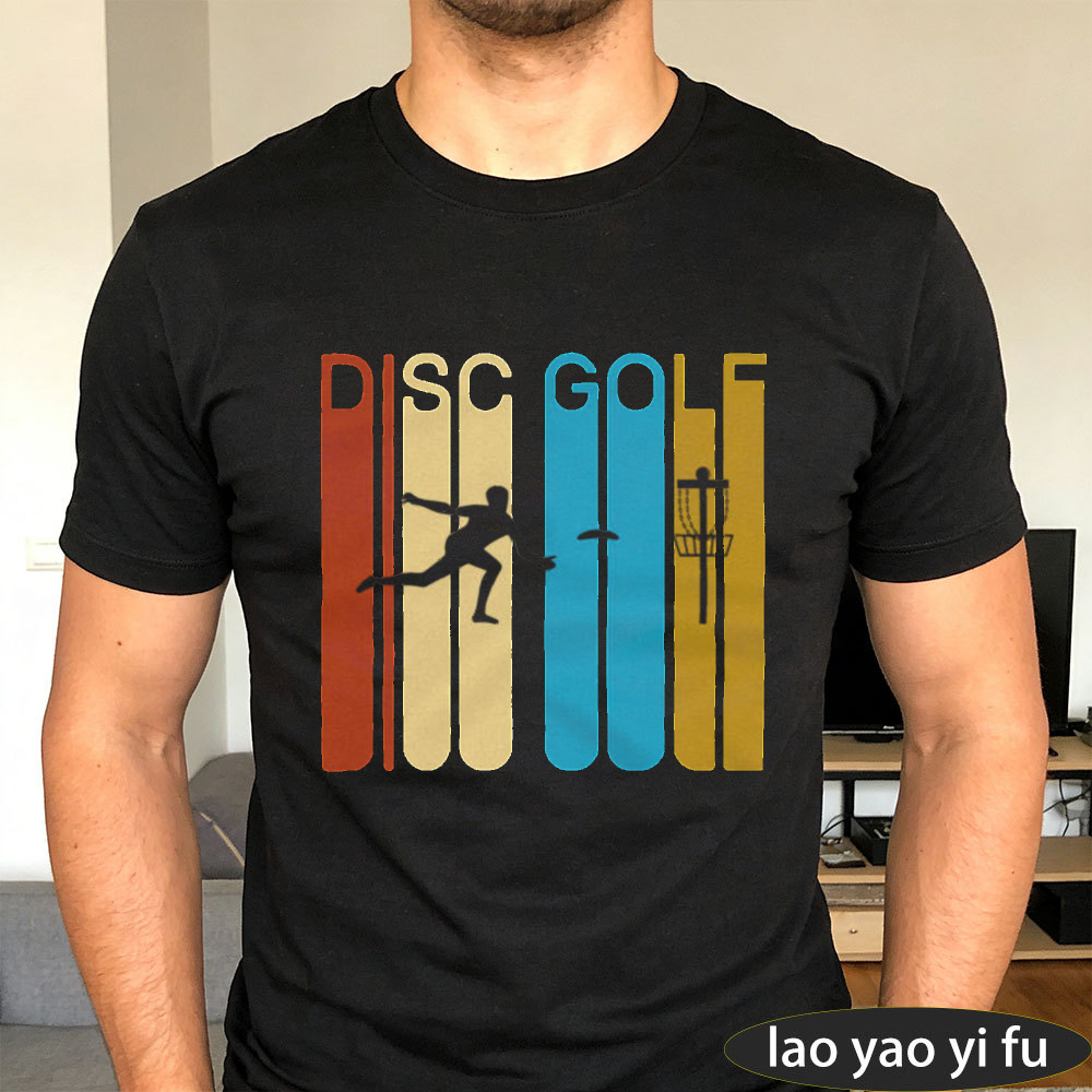 Outdoor Sport Hobbies - DISC GOLF Vintage Retro Gestreiftes Print