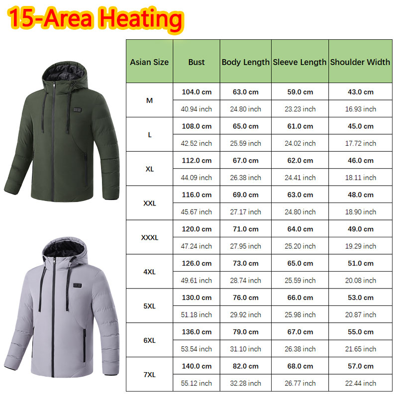 15-fach beheizte Winter-Kapuze – Outdoor Sport Coat Bewertung und Preis