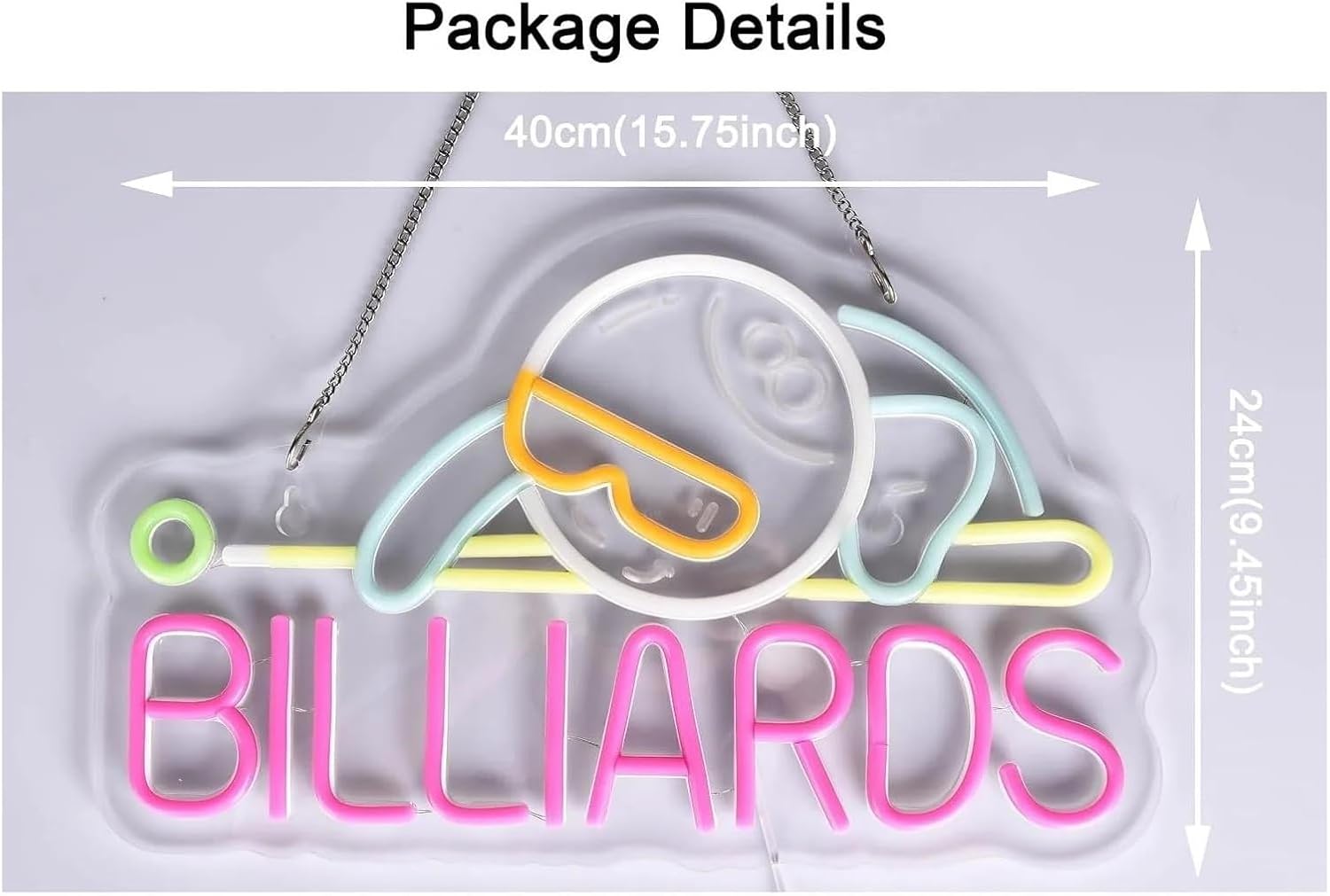 Billard 8-Ball LED-Neonschild  – Outdoor Sports Hall Bewertung und Preis