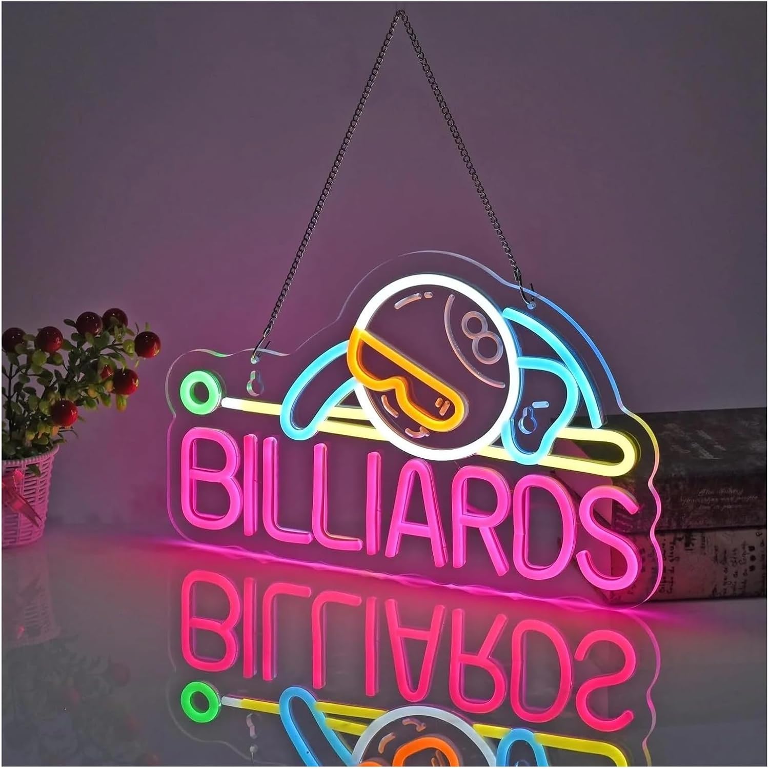 Billard 8-Ball LED-Neonschild  – Outdoor Sports Hall Bewertung und Preis